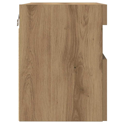 Mobile TV da parete 60 x 30 x 40 cm rovere artigianale