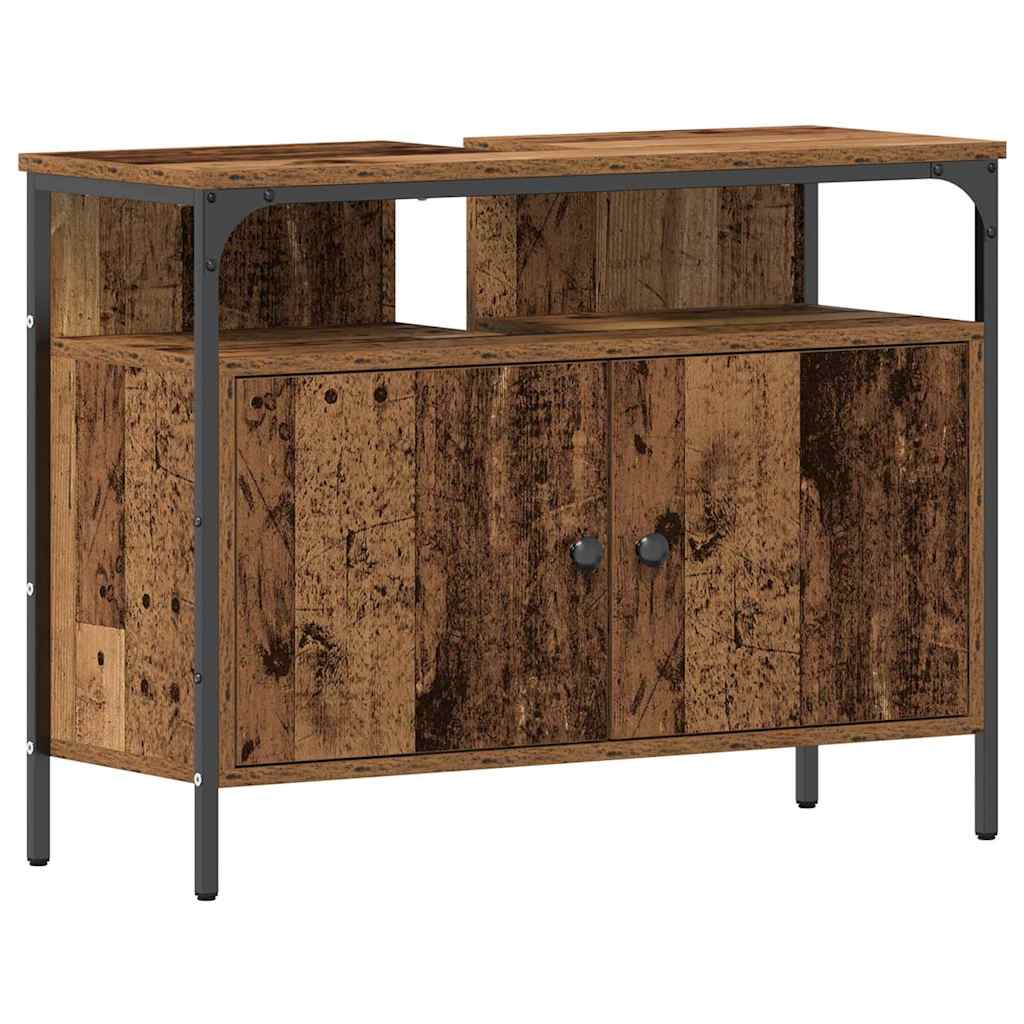 Armadio per Lavabo da Bagno Legno vecchio 80 x 30 x 60 cm | homemem39