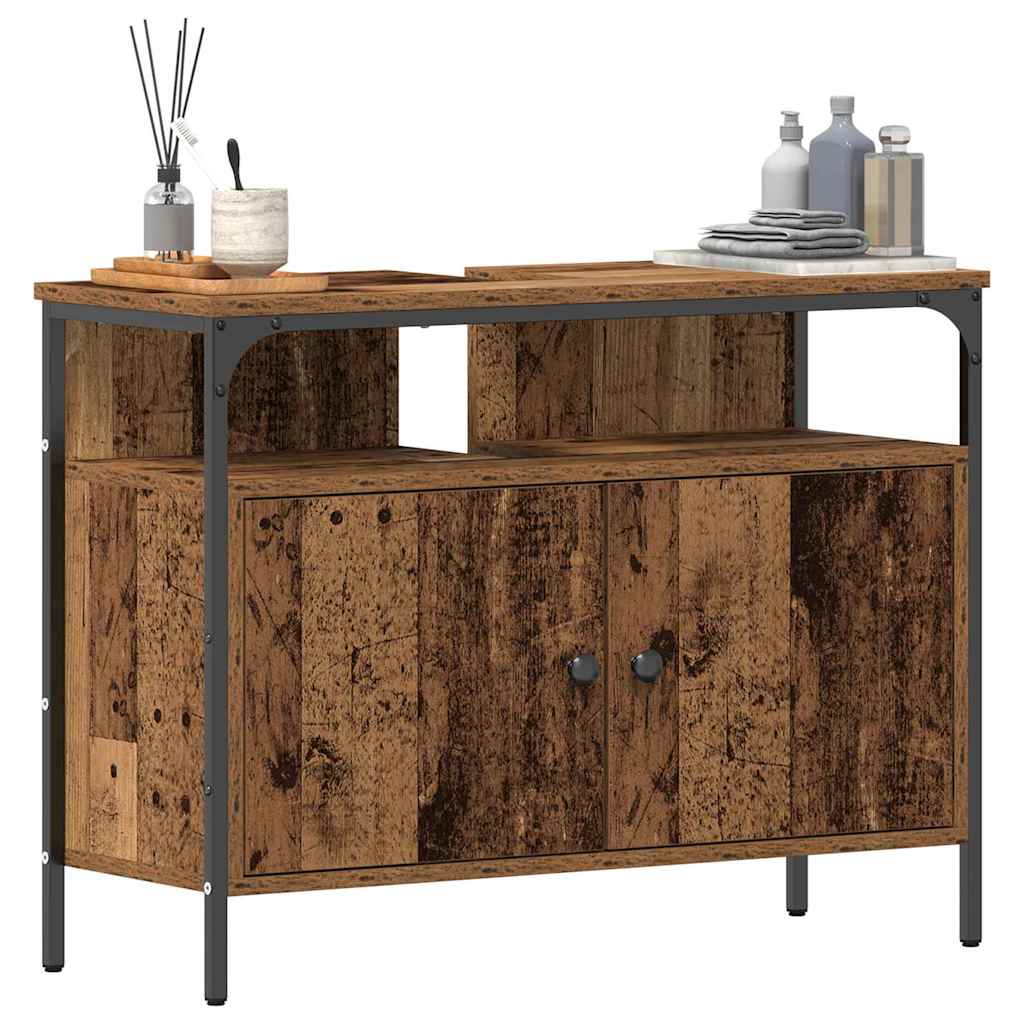 Armadio per Lavabo da Bagno Legno vecchio 80 x 30 x 60 cm | homemem39
