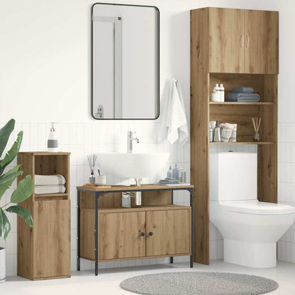 Armadio per Lavabo da Bagno rovere artigianale 80 x 30 x 60 cm | homemem39