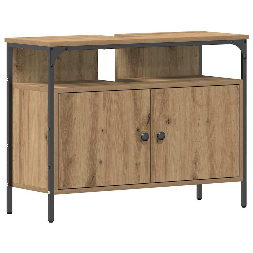Armadio per Lavabo da Bagno rovere artigianale 80 x 30 x 60 cm | homemem39