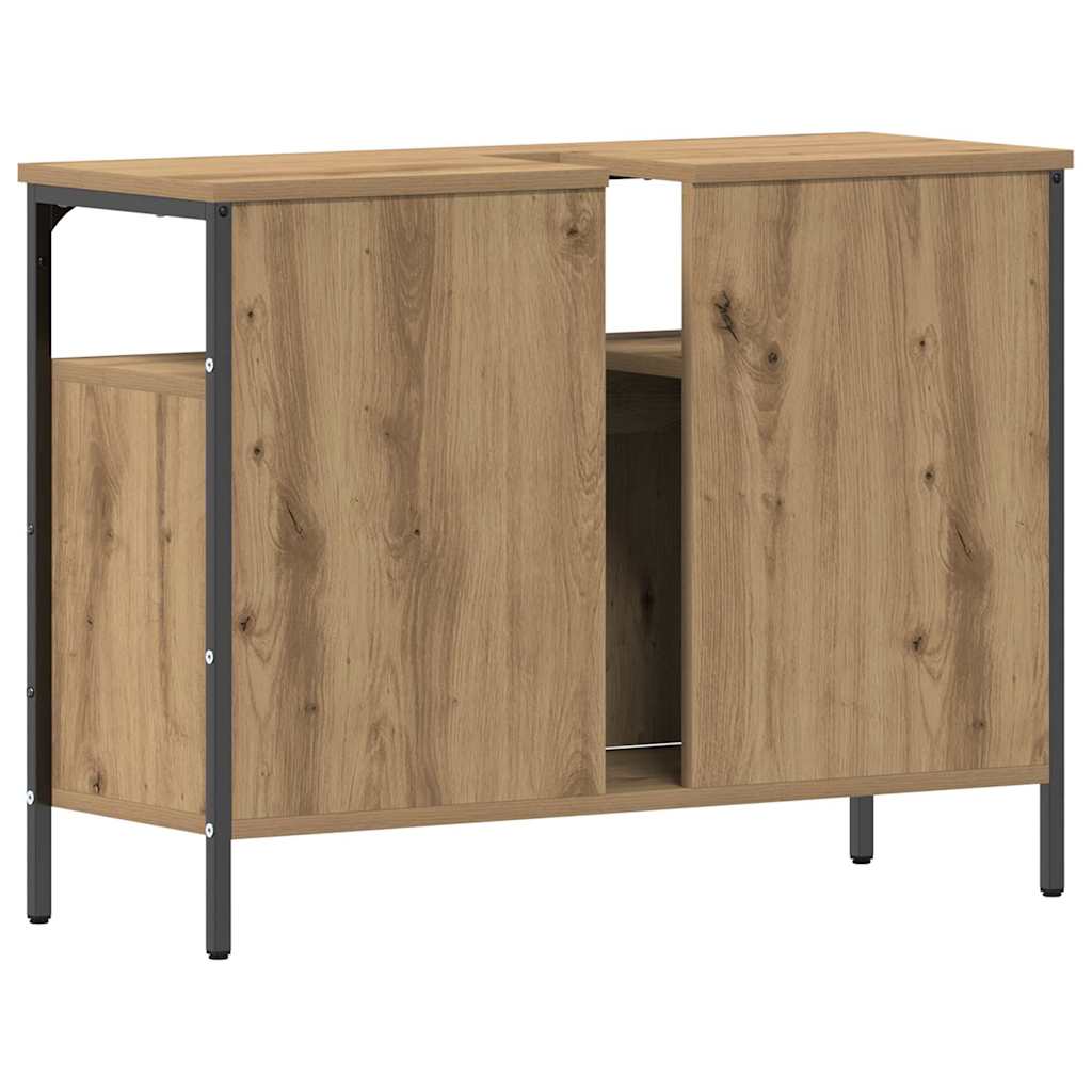 Armadio per Lavabo da Bagno rovere artigianale 80 x 30 x 60 cm | homemem39