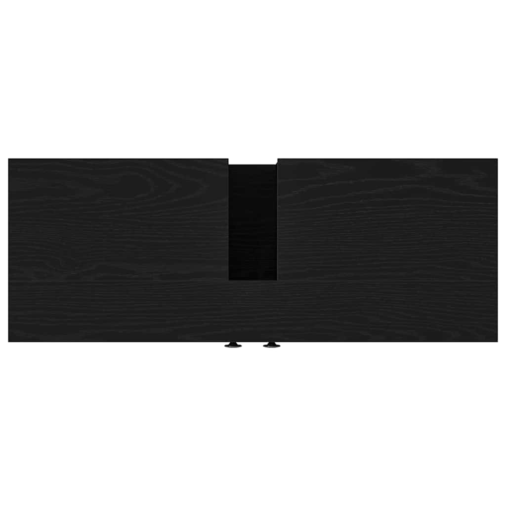 Armadio per Lavabo da Bagno Rovere nero 80 x 30 x 60 cm | homemem39