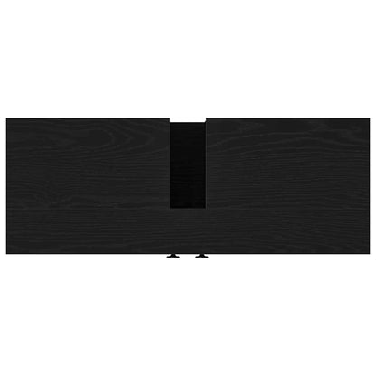 Armadio per Lavabo da Bagno Rovere nero 80 x 30 x 60 cm | homemem39