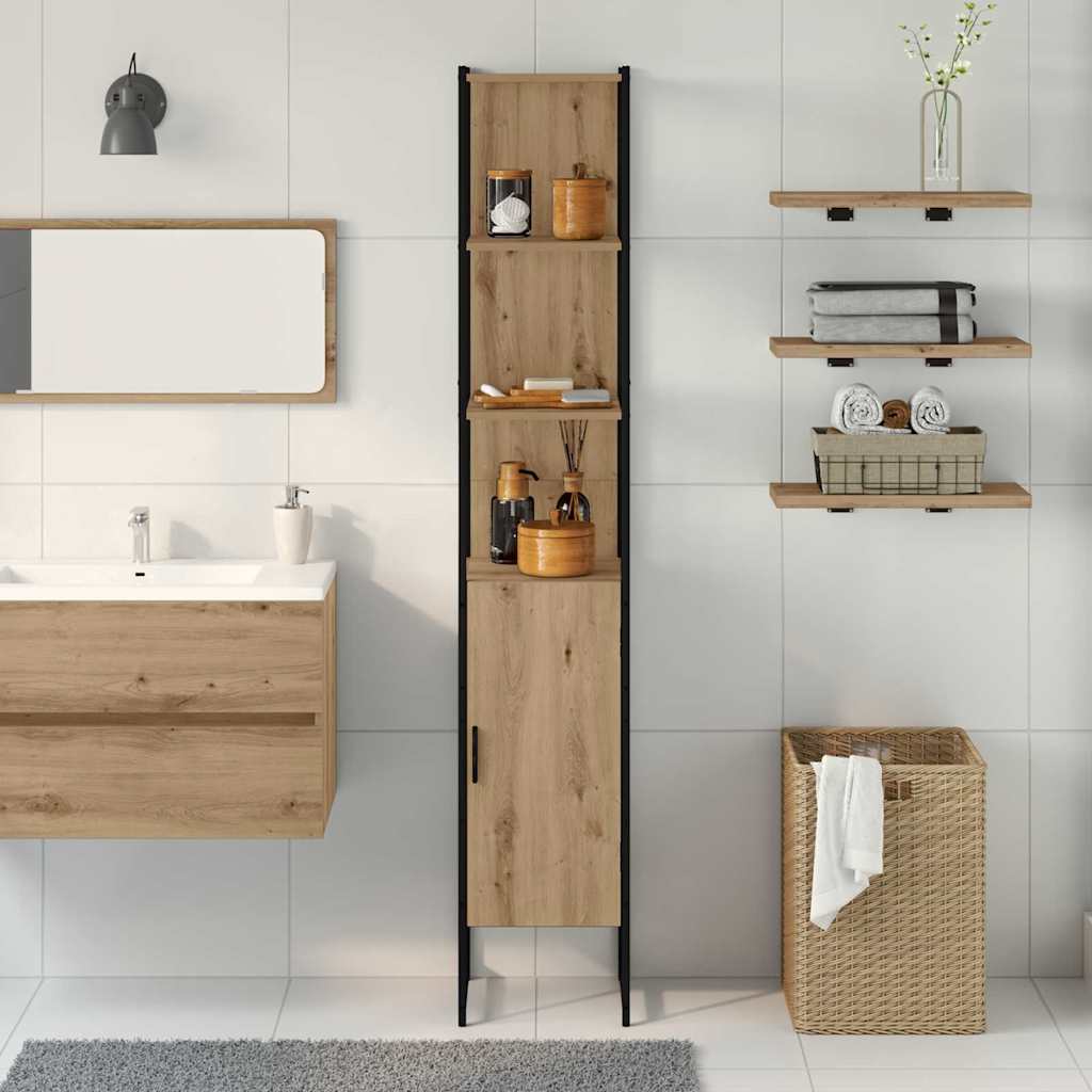 Mobile da Bagno rovere artigianale 33 x 33 x 185,5 cm | homemem39
