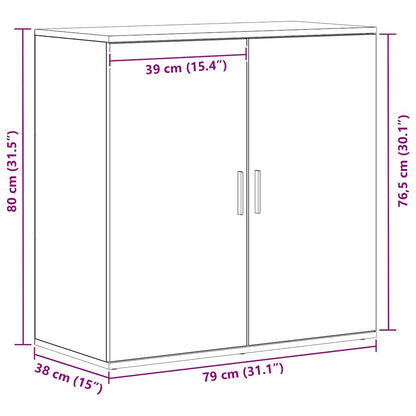 Credenza Legno vecchio 79 x 38 x 80 cm Legno multistrato