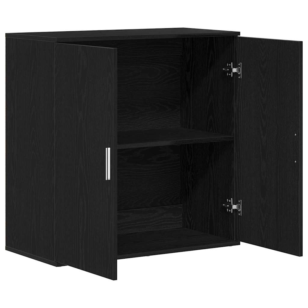 Credenza Rovere nero 79 x 38 x 80 cm Legno multistrato