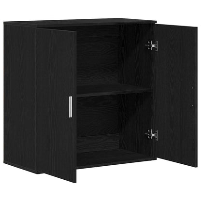 Credenza Rovere nero 79 x 38 x 80 cm Legno multistrato