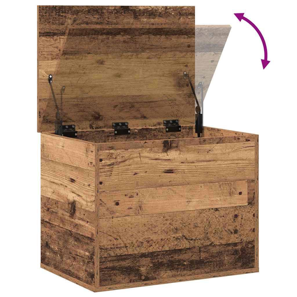 Scatola di Stoccaggio Legno vecchio 60 x 42 x 46 cm | homemem39