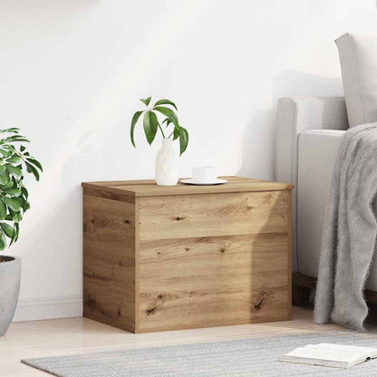 Scatola di Stoccaggio rovere artigianale 60 x 42 x 46 cm
