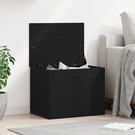 Scatola di Stoccaggio Rovere nero 60 x 42 x 46 cm