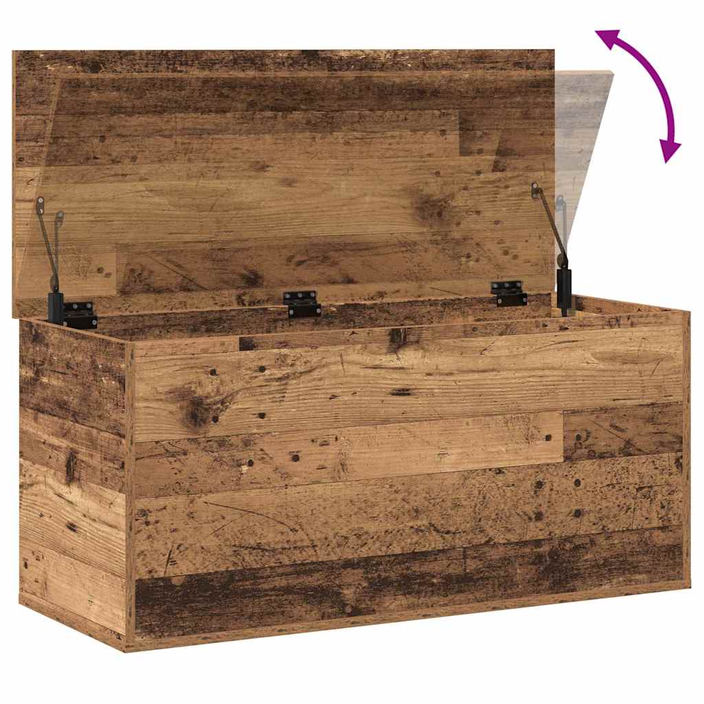 Scatola di Stoccaggio Legno vecchio 100 x 42 x 46 cm