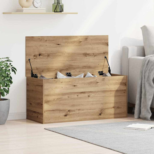 Scatola di Stoccaggio rovere artigianale 100 x 42 x 46 cm