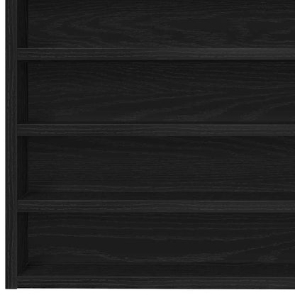 Vetrina Rovere Nero 100 x 8,5 x 50 cm Legno multistrato