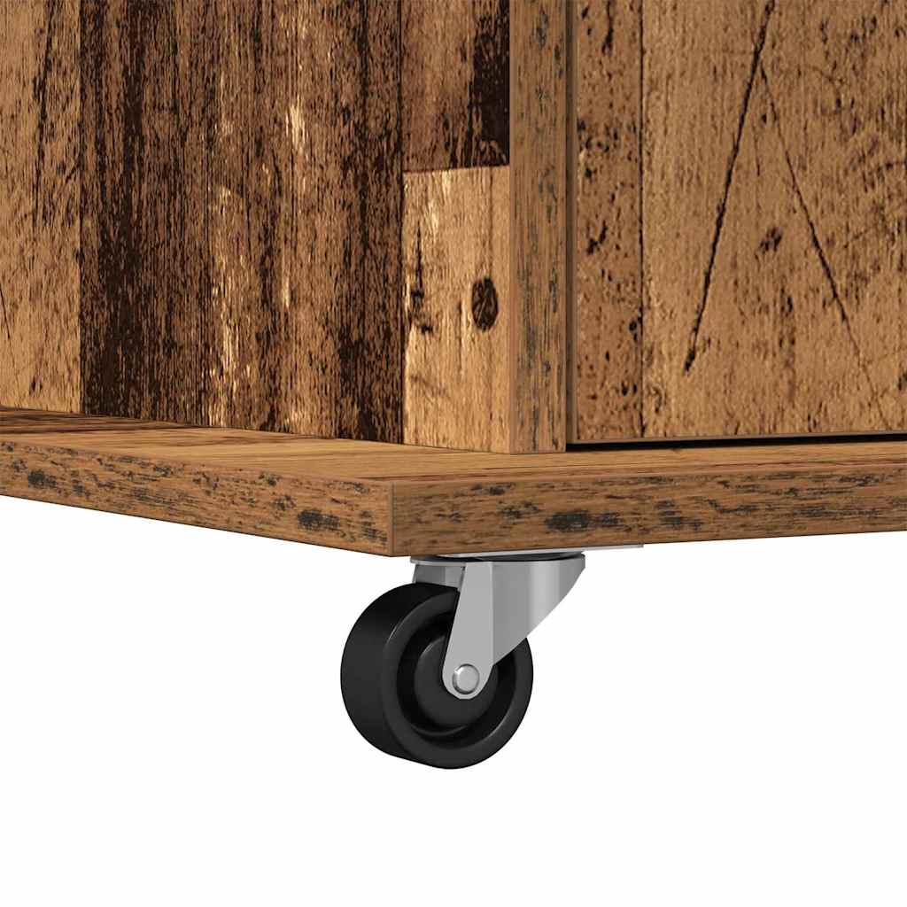 Podio Legno vecchio Legno ingegnerizzato 55 x 55 x 107 cm