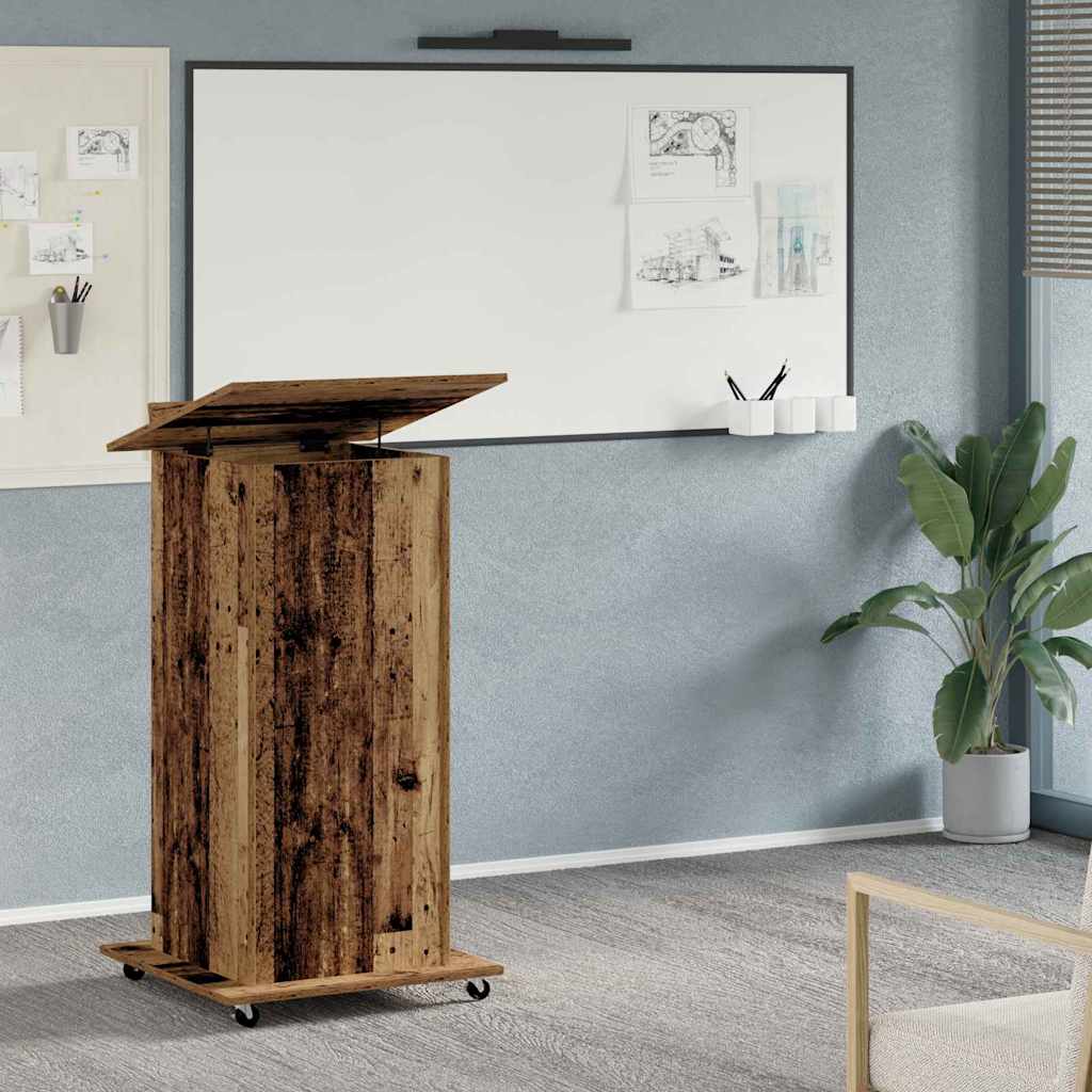 Podio Legno vecchio 55 x 55 x 107 cm Legno multistrato