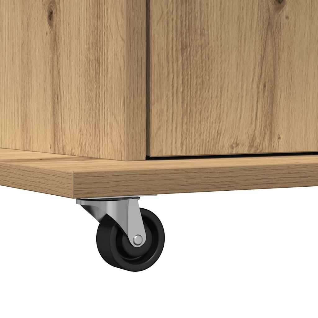 Podio Rovere artigianale Legno ingegnerizzato 55 x 55 x 107 cm