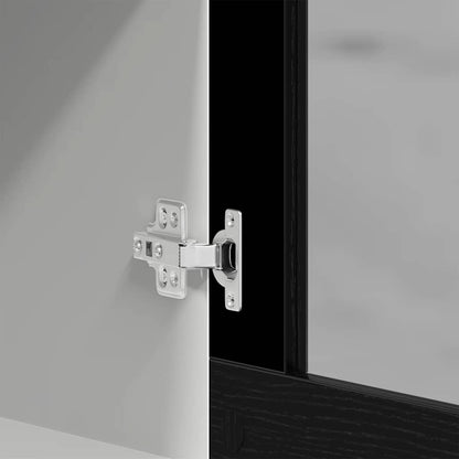 Mobile pensile in vetro rovere Nero 40x31x60 cm in Legno Multistrato | homemem39