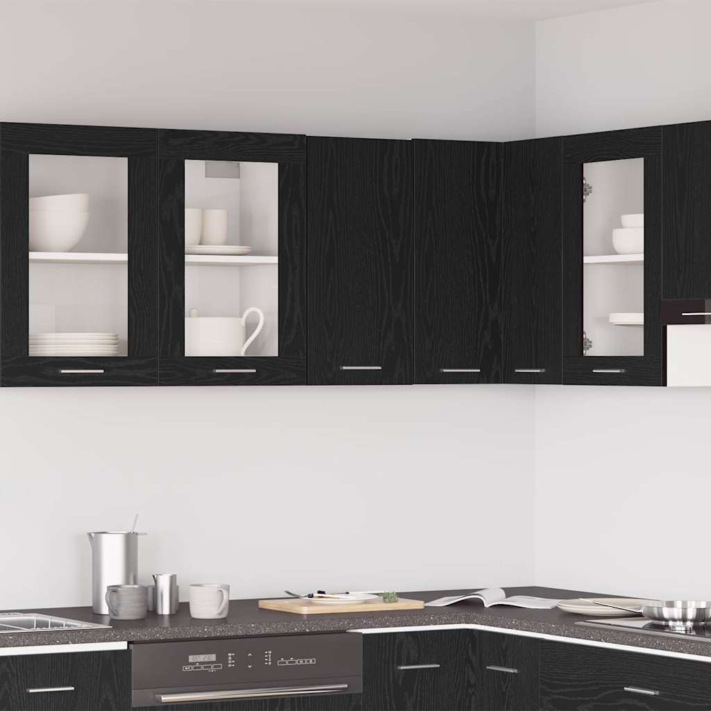 Pensile pensile Rovere Nero 30x31x60 cm in Legno Multistrato | homemem39