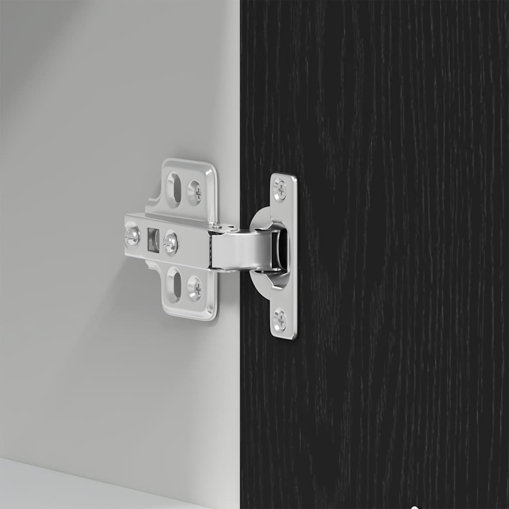Pensile pensile Rovere Nero 40x31x60 cm in Legno Multistrato | homemem39