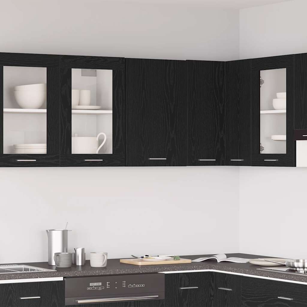Pensile pensile Rovere Nero 40x31x60 cm in Legno Multistrato | homemem39