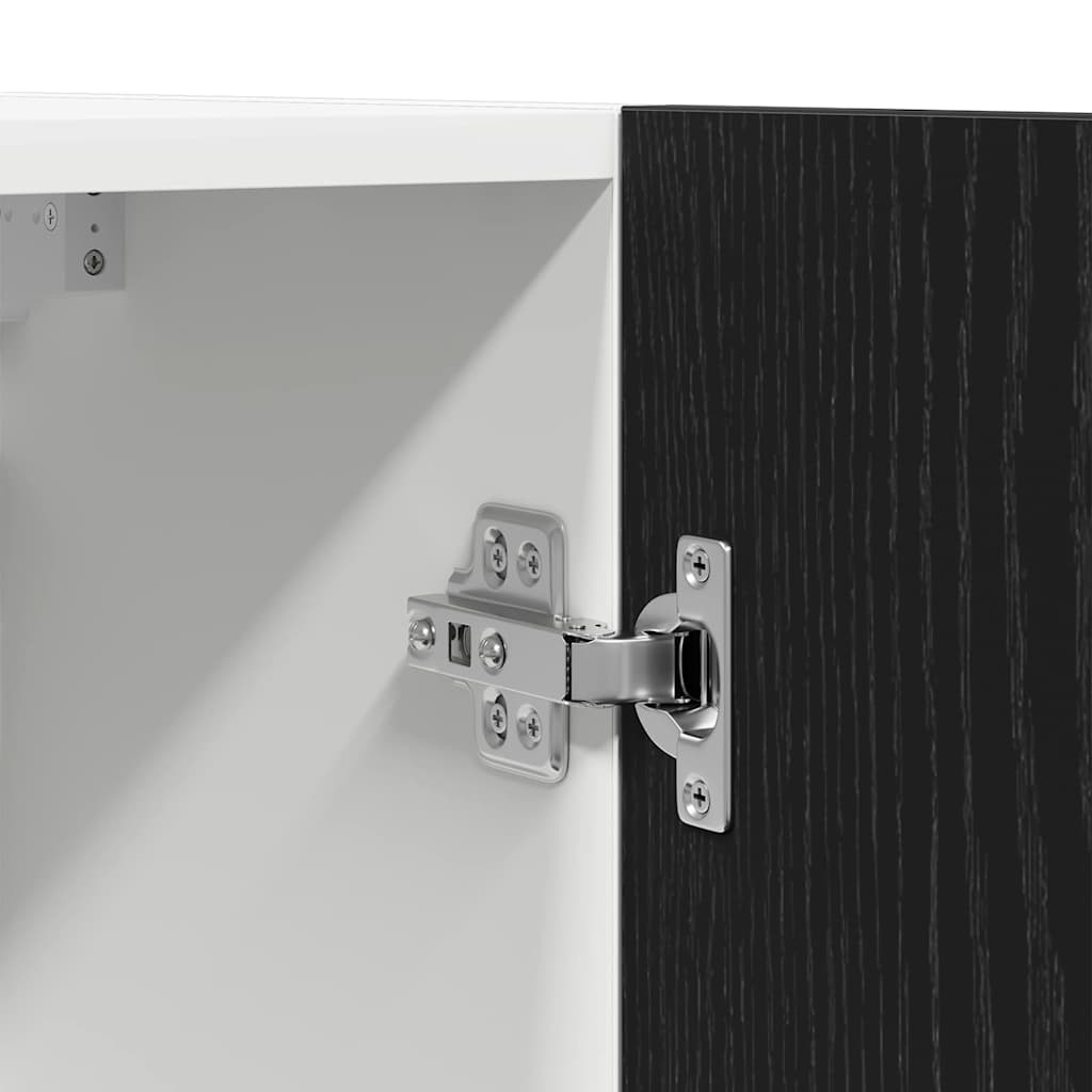 Armadio pensile Lyon 2 pcs Rovere Nero 50 x 31 x 60 cm | homemem39