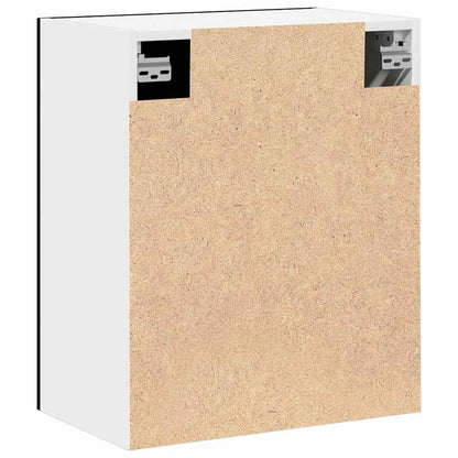 Armadi appesi con porta 2 pcs Rovere nero 100 x 31 x 60 cm