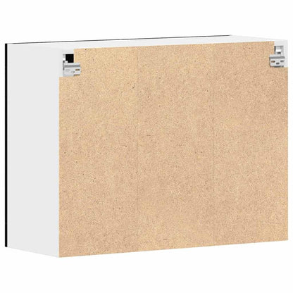 Armadietto di vetro appeso Rovere nero 80 x 31 x 60 cm