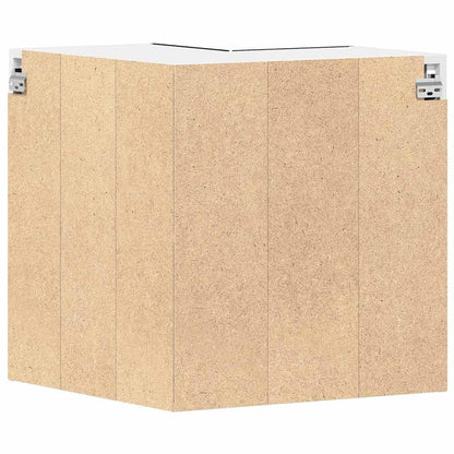 Armadietto angolare appeso Rovere nero 57 x 57 x 60 cm