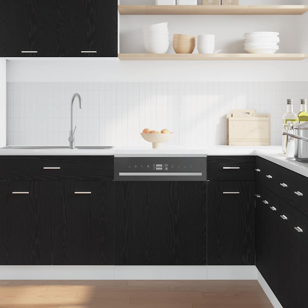 Pannello Lavastoviglie “Lyon” Rovere Nero 60x1,5x67 cm | homemem39