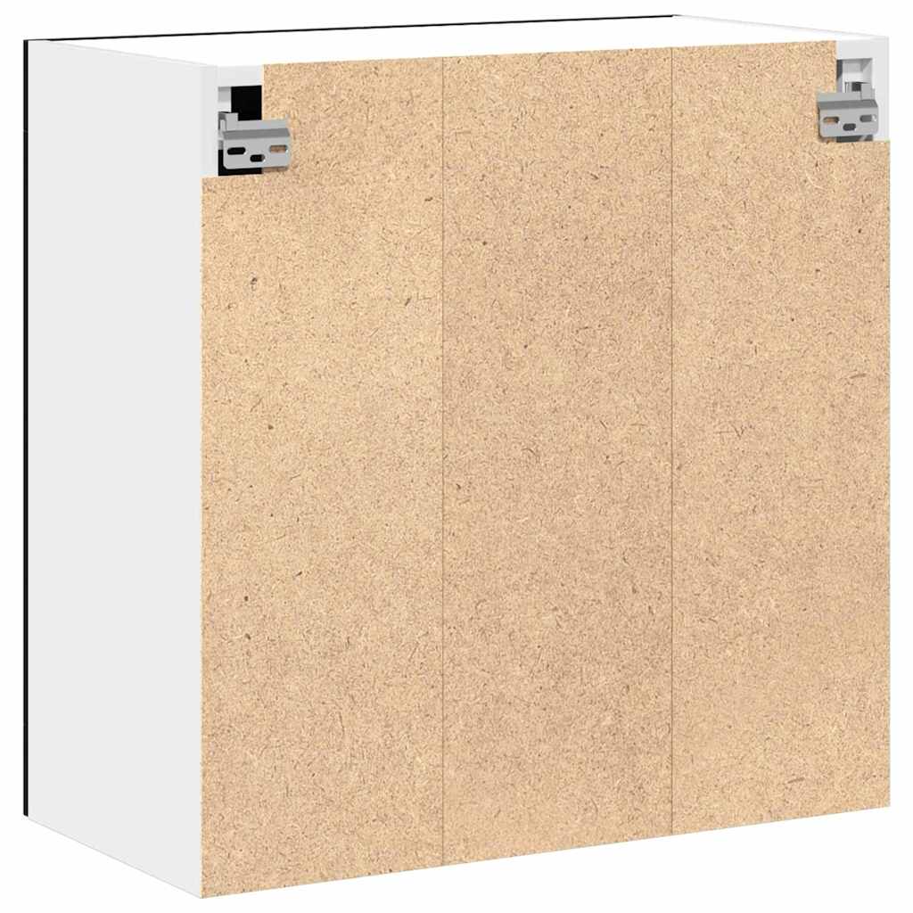 Armadietto di vetro appeso Riga Rovere nero 60 x 31 x 60 cm