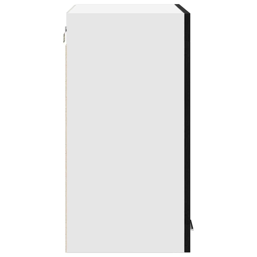 Armadietto di vetro appeso Riga Rovere nero 60 x 31 x 60 cm