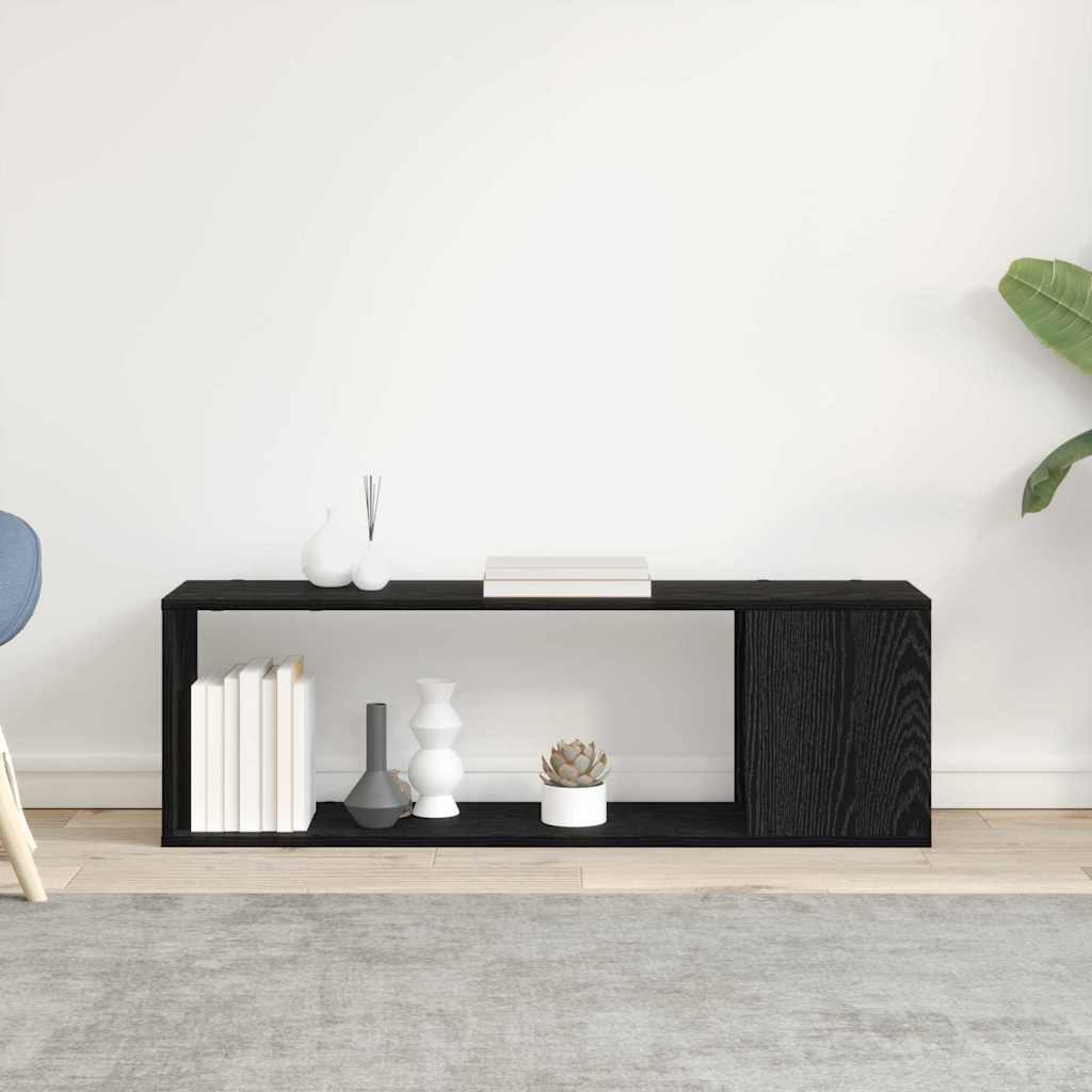 Centro di intrattenimento Nero 100 x 24 x 32 cm