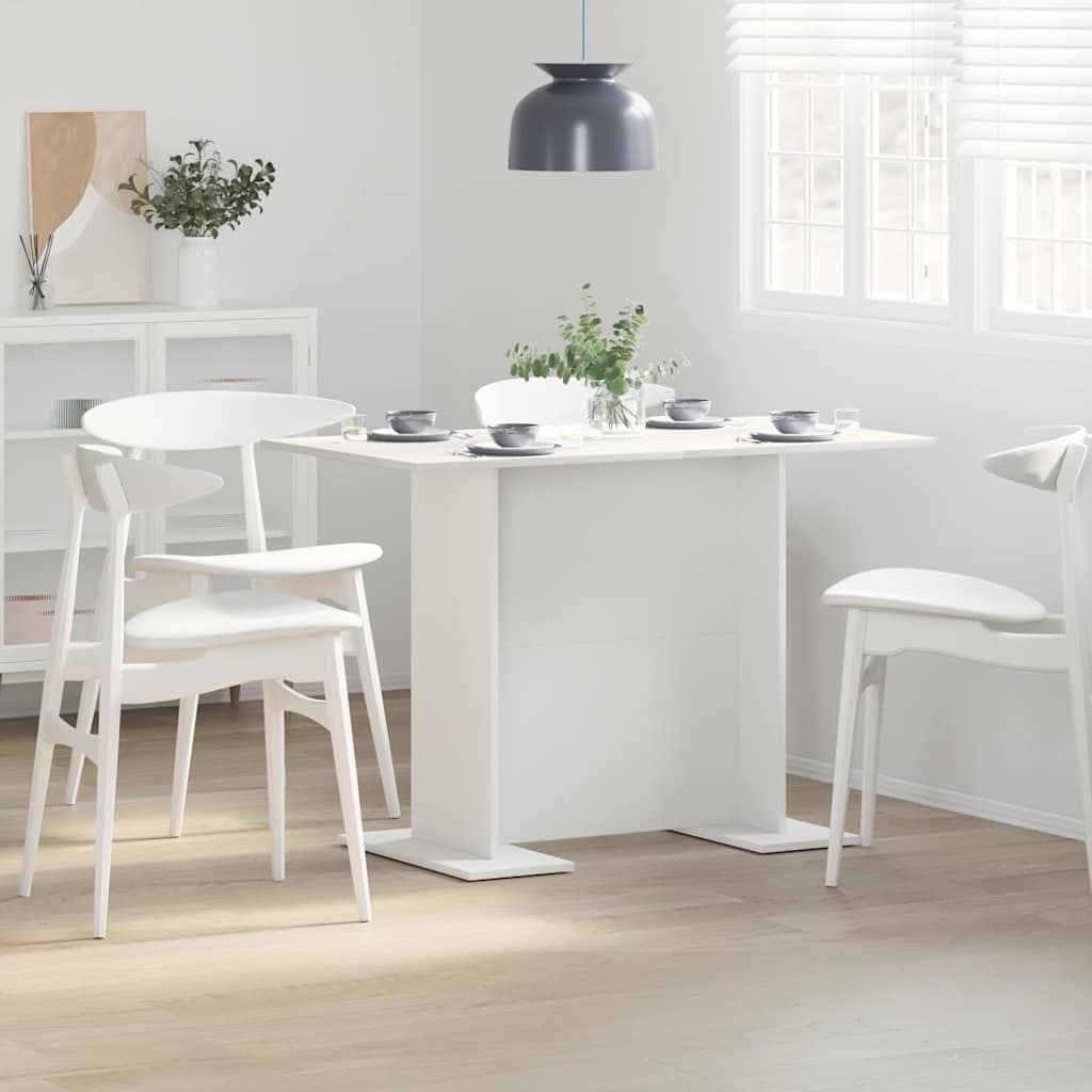 Tavolo da pranzo Bianco 110 x 60 x 75 cm Legno multistrato | homemem39