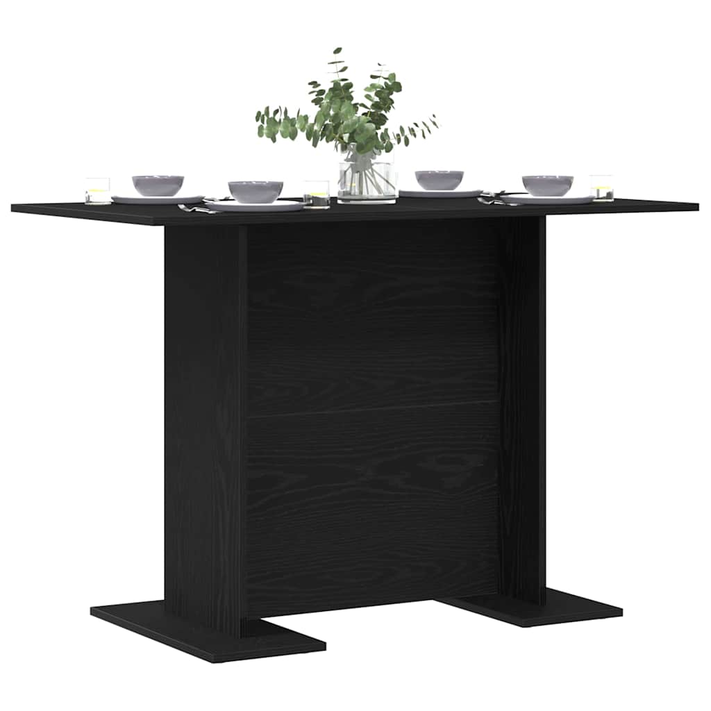 Tavolo da pranzo Rovere nero 110 x 60 x 75 cm Legno multistrato | homemem39