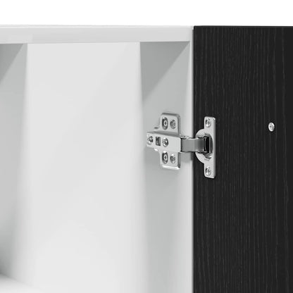 Mobile Base Rovere Nero 60x46x81,5 cm Legno Ingegnerizzato