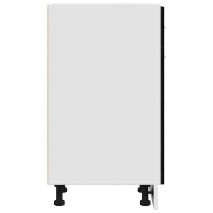 Armadietto inferiore con cassetto Rovere nero 30 x 46 x 81.5 cm