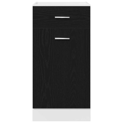Armadietto inferiore con cassetto Rovere nero 40 x 46 x 81.5 cm