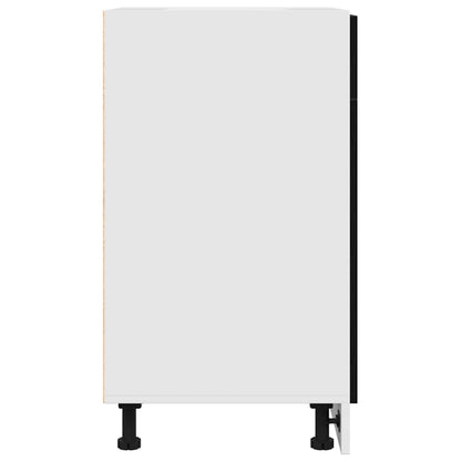 Armadietto inferiore con cassetto Rovere nero 40 x 46 x 81.5 cm