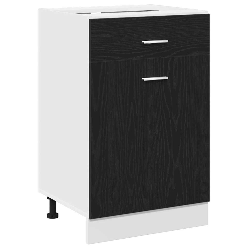 Mobile con Cassetti con cassetto Rovere nero 50 x 46 x 81.5 cm