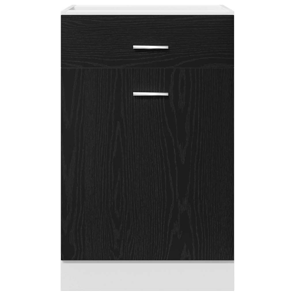 Mobile con Cassetti con cassetto Rovere nero 50 x 46 x 81.5 cm