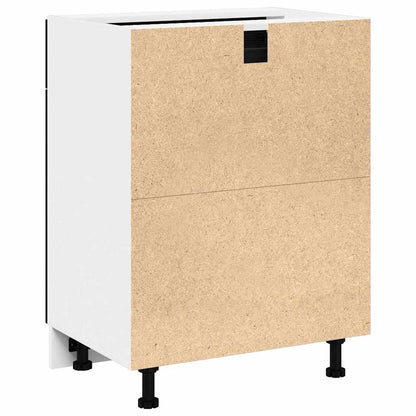 Armadio Base con Cassetto Riga Rovere nero 60 x 46 x 81,5 cm