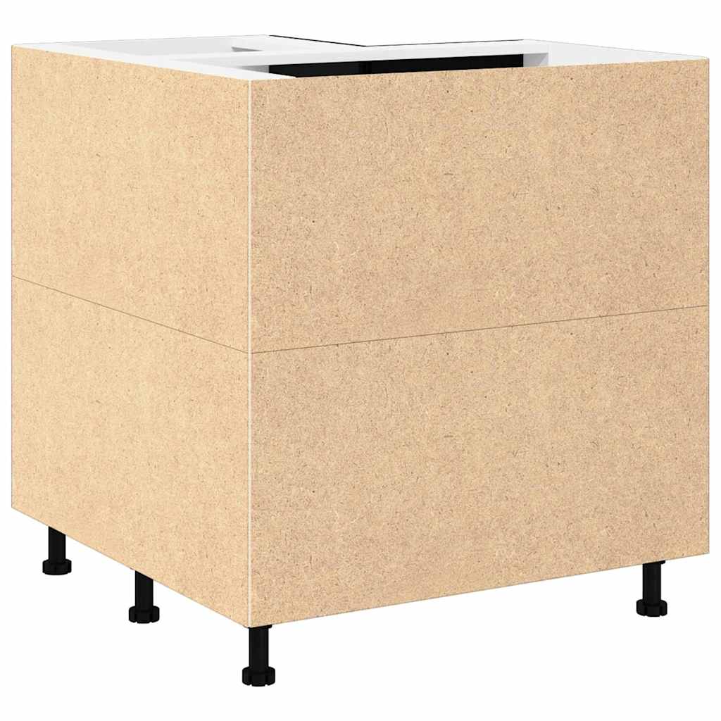 Armadio angolare in basso con lo scaffale Riga Rovere nero