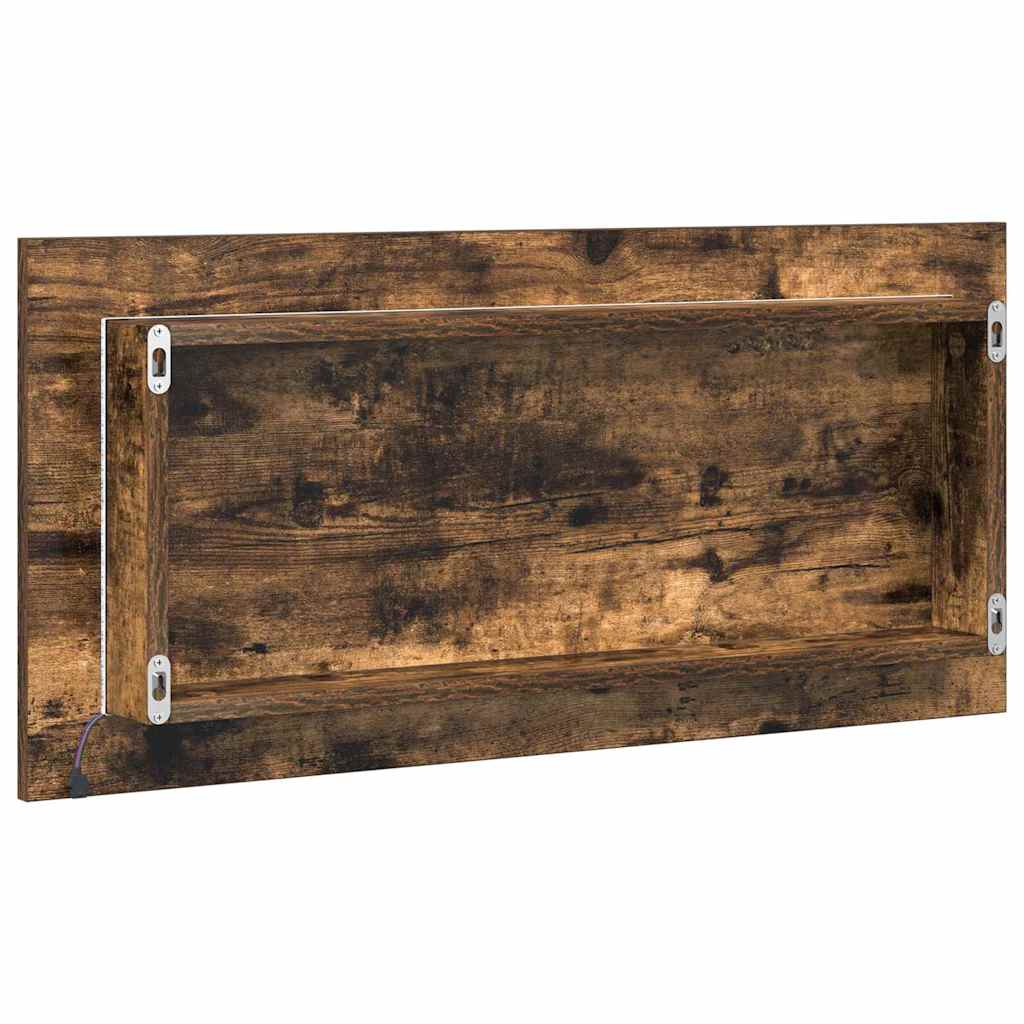 Specchio Marrone 80 x 37 cm Vetro e Legno Ingegnerizzato | homemem39