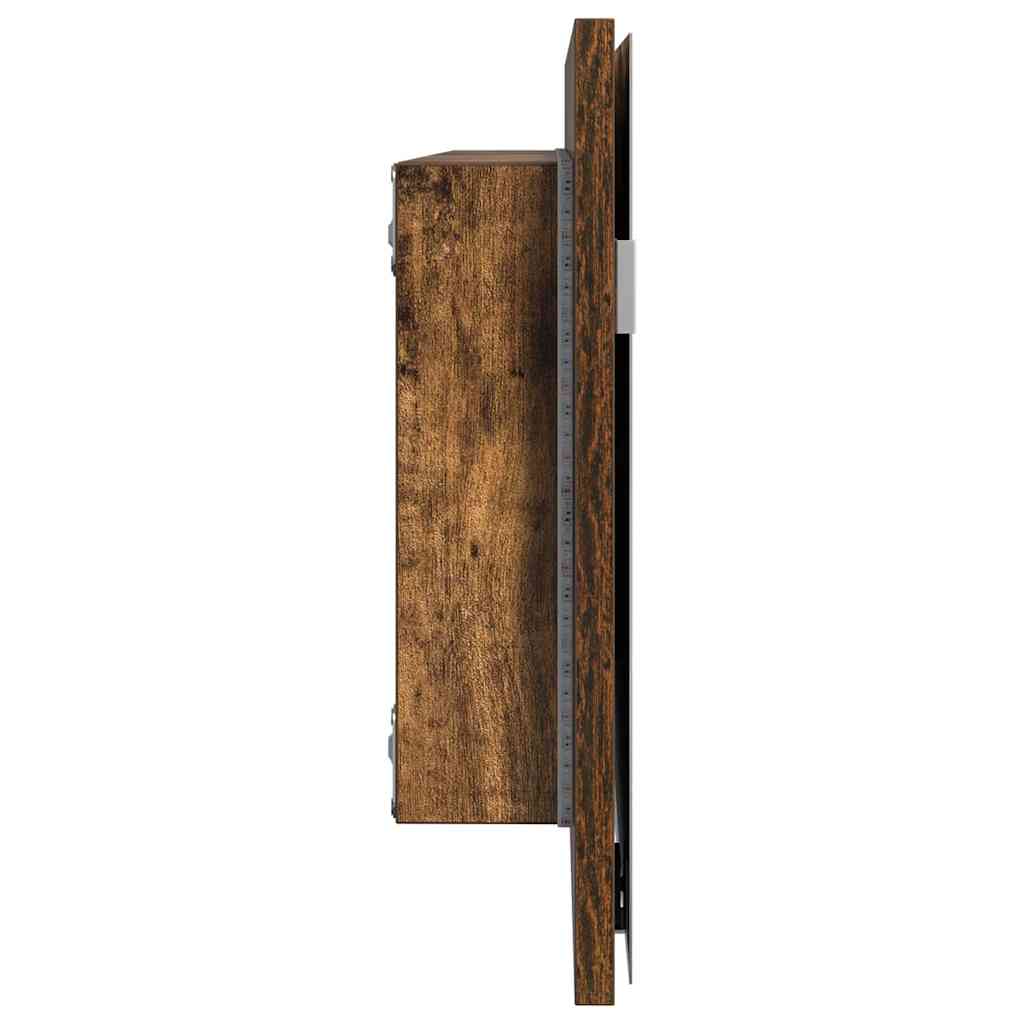 Specchio Marrone 80 x 37 cm Vetro e Legno Ingegnerizzato | homemem39
