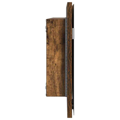 Specchio Marrone 80 x 37 cm Vetro e Legno Ingegnerizzato | homemem39