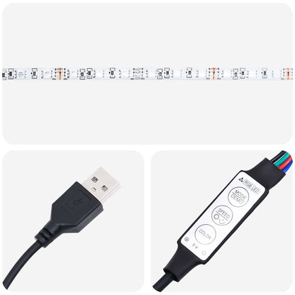 Specchio con luci a strisce a LED Grigio sonoma alto 80 x 37 cm | homemem39