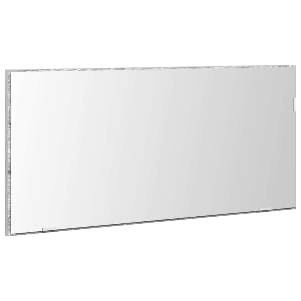 Specchio con luci a strisce a LED Grigio sonoma alto 80 x 37 cm | homemem39