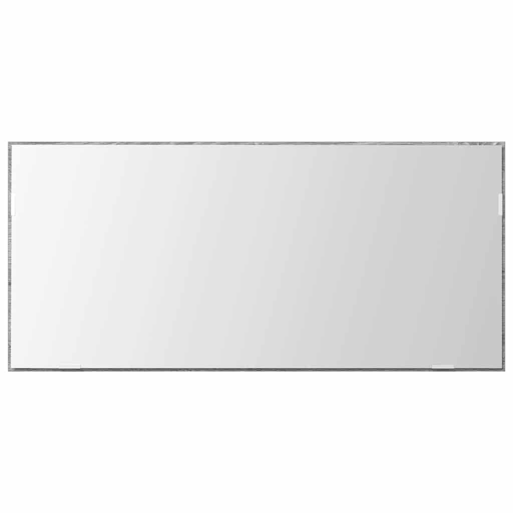 Specchio con luci a strisce a LED Grigio sonoma alto 80 x 37 cm | homemem39