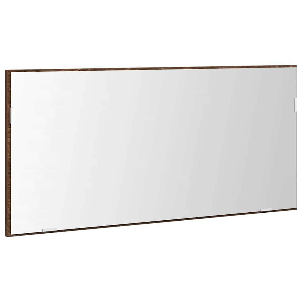 Specchio Rovere marrone 80 x 37 cm Vetro e Legno Ingegnerizzato | homemem39